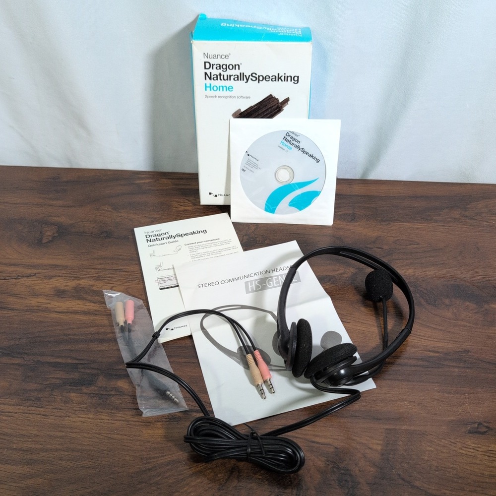 Nuance Dragon Naturally Speaking Home Speech Recognition Software Version 13